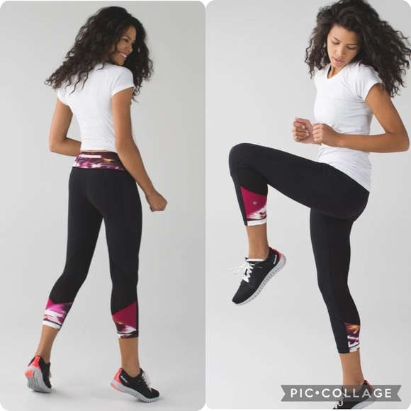 Lululemon pace rival crop leggings size 6 - Picture 1 of 10